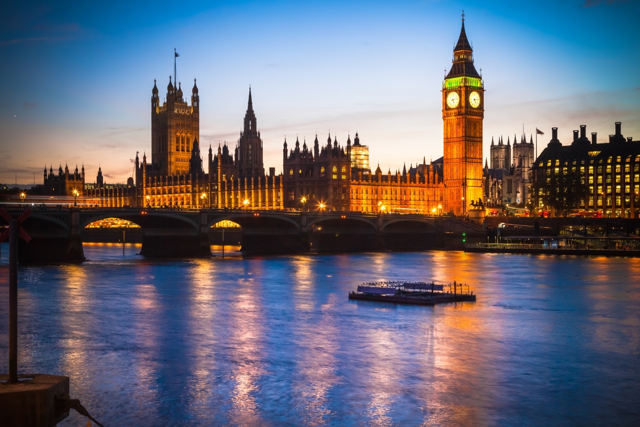 Vista panorâmica do Big Ben, em Londres
