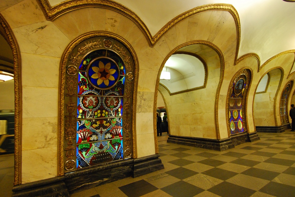 Estação de metrô em Moscou