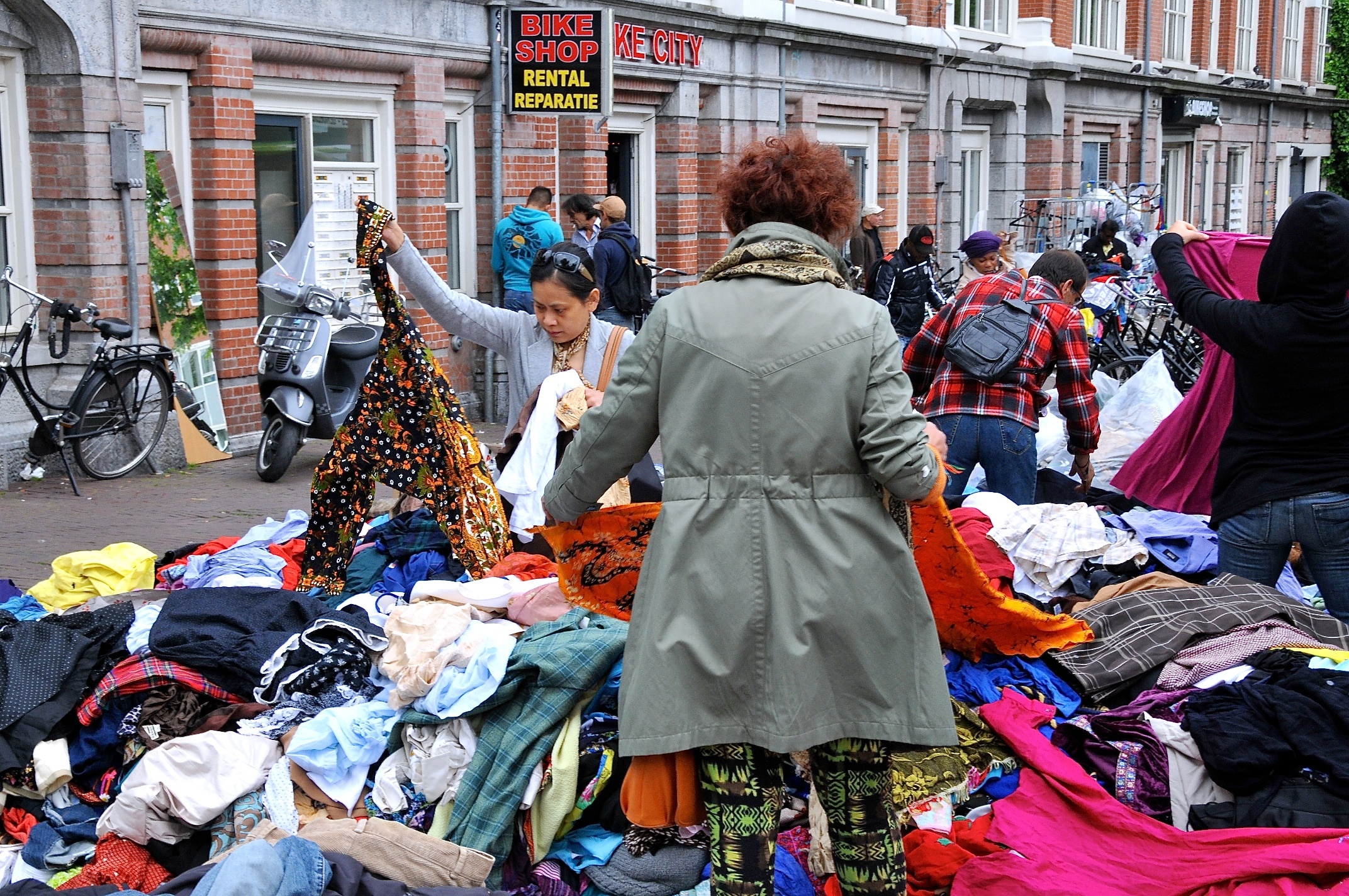 Mercado de rua de Amsterdã