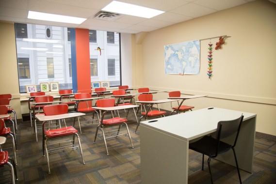 Sala de aula da ELS Toronto