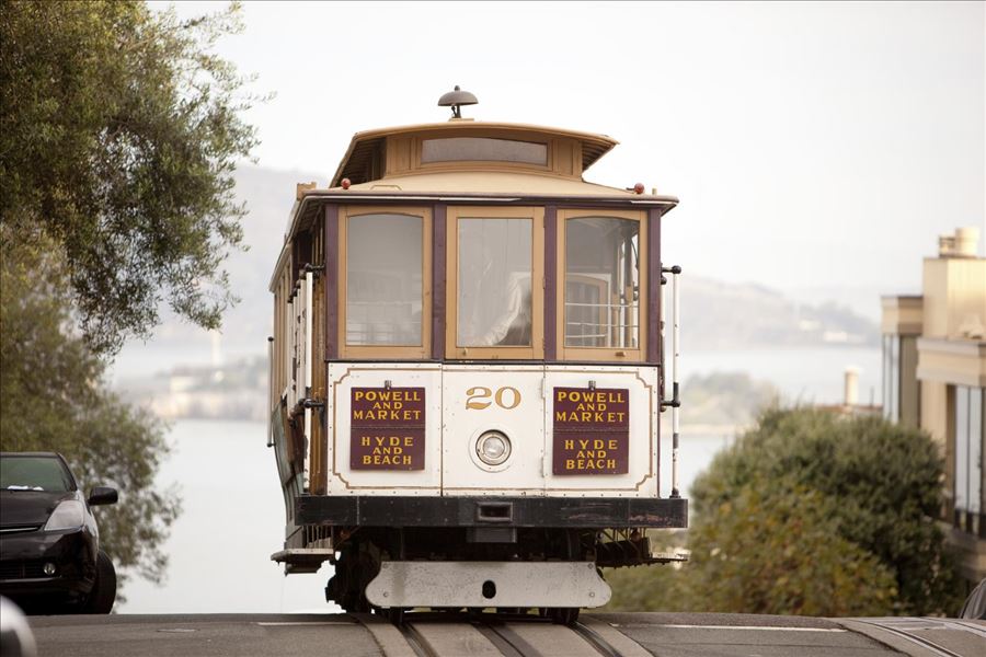 Transporte público e Cabe Car em San Francisco