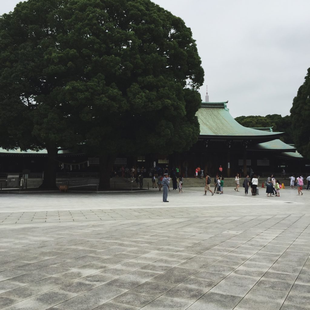 Templo Meiji-jingu, no meio do parque Yoyogi