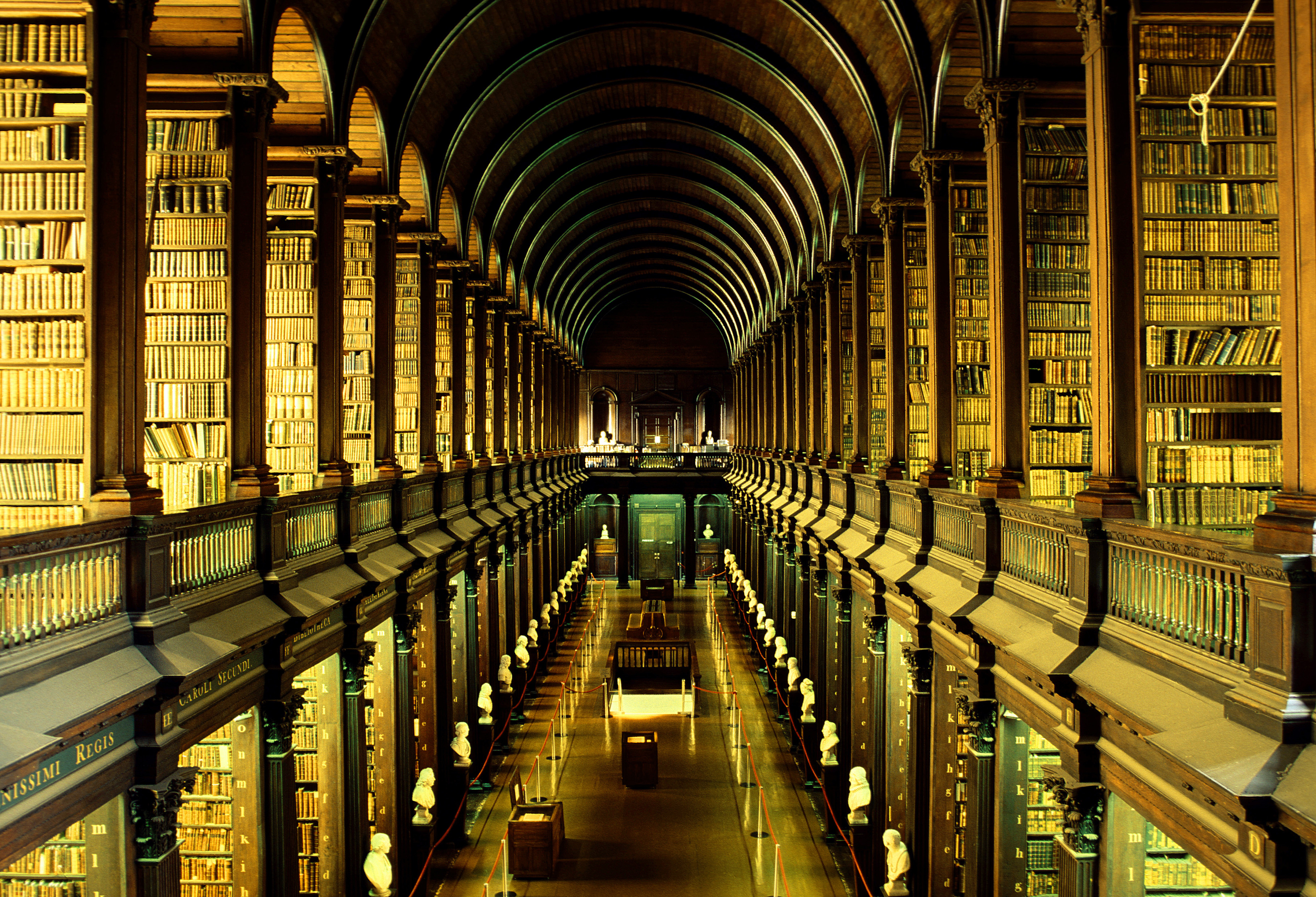 Biblioteca do Trinity College, em Dublin